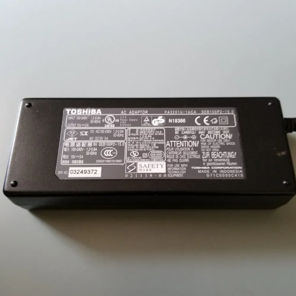 Toshiba power supply PA3201U-1ACA